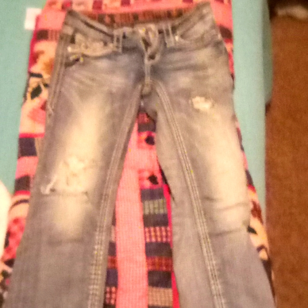 Rock revival skinny jeans size 24 slightly worn
